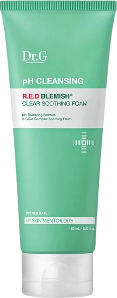 Dr.G R.E.D Blemish Clear Soothing Foam in the scanner